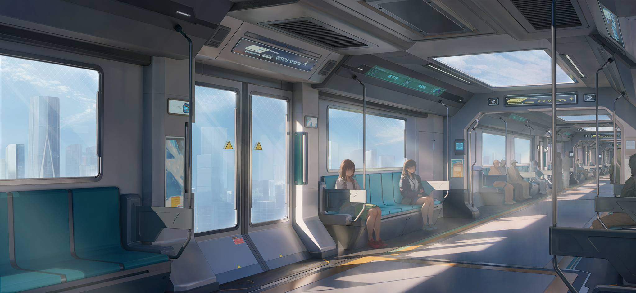 艾因索菲·空轨列车内景